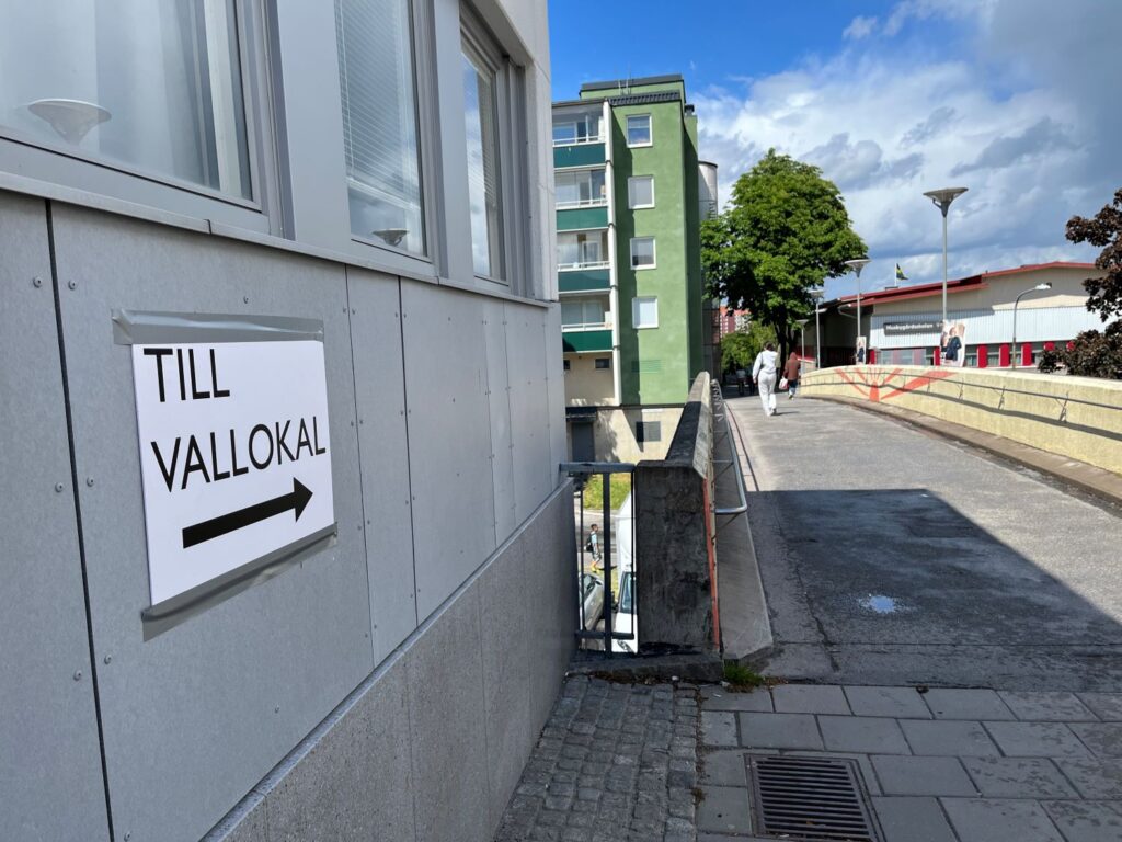 EU-val 2024, Husbygårdsskolan, Husby
vallokal, rösta