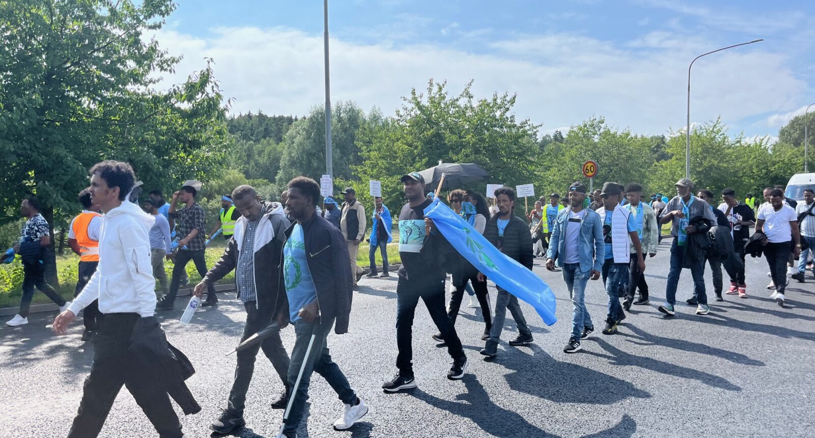 Demonstration i Rinkeby protest mot festivalen sommaren 2024.