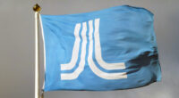 Flagga med regionens symbol