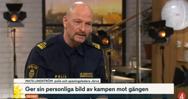 Mats Lindström under en intervju med TV4
