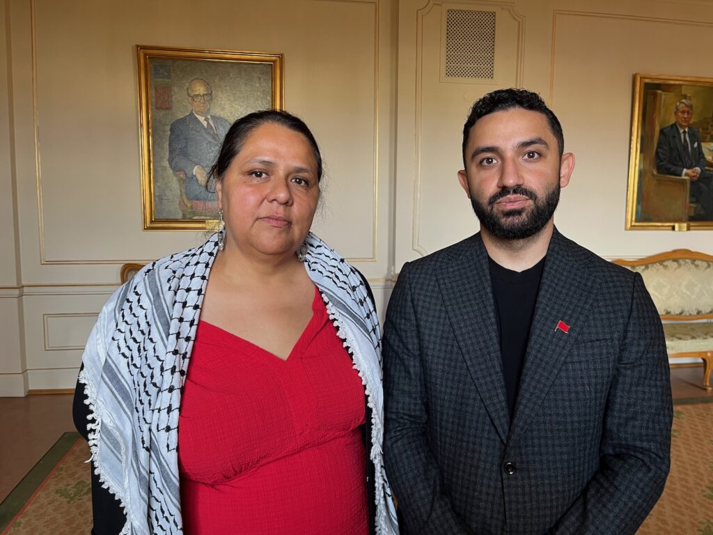 Lorena Daelgado Varas och Daniel Riazat.