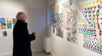 Bo Lundkvist på Vernissage Konstkraft november 2025 Husby konsthall