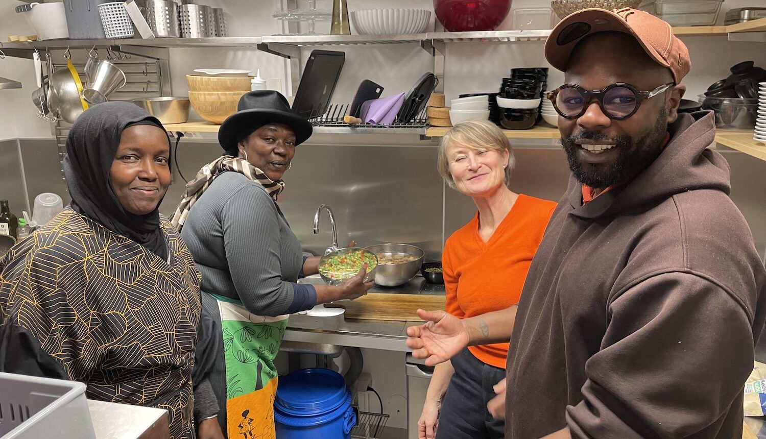Asha Mohamed Noor, Astou N'diaye, Cecilia Widenheim och Damien Ajavon.