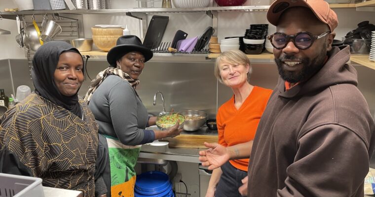 Asha Mohamed Noor, Astou N'diaye, Cecilia Widenheim och Damien Ajavon.