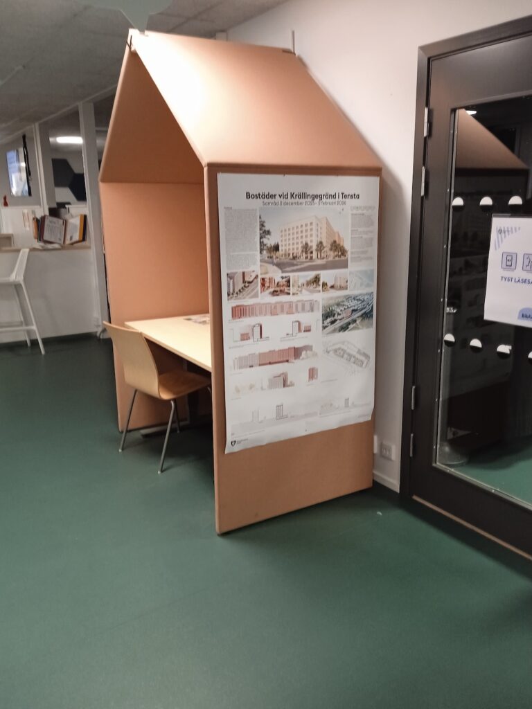 En bild från biblioteket på en affisch.