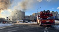 Brand på Danmarksgatan i Kista.