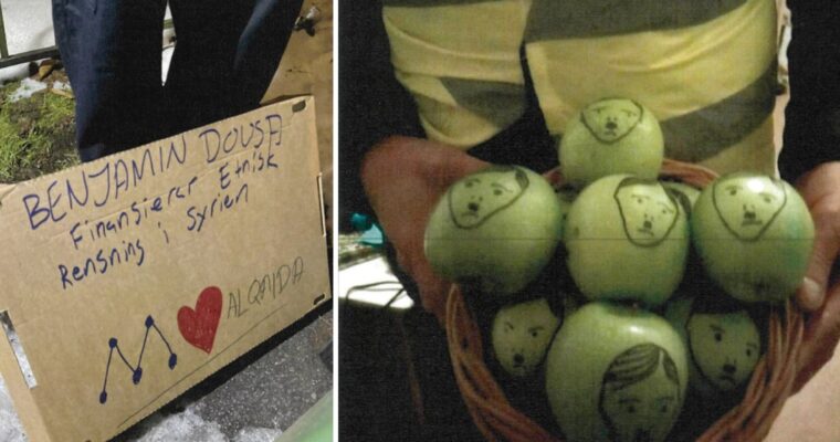 Bilder från Rojavakommittéernas aktion, ur förundersökningsprotokollet