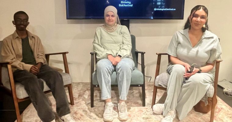 Abdinasir Ali Shire, Nora Khalil och Melody Farshin.