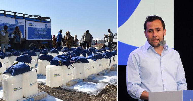 Pressbild: Islamic Relief / Benjamin Dousa. Montage: Nyhetsbyrån Järva