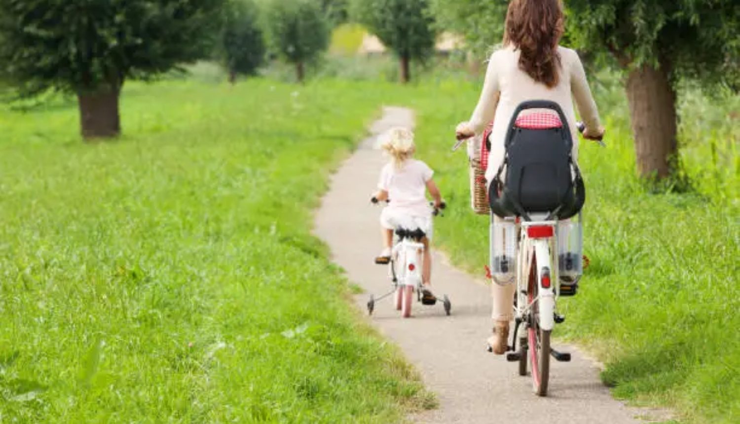 två pers cyklar bild