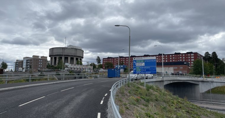 Akallalänkens nya bro vid Hjulsta.